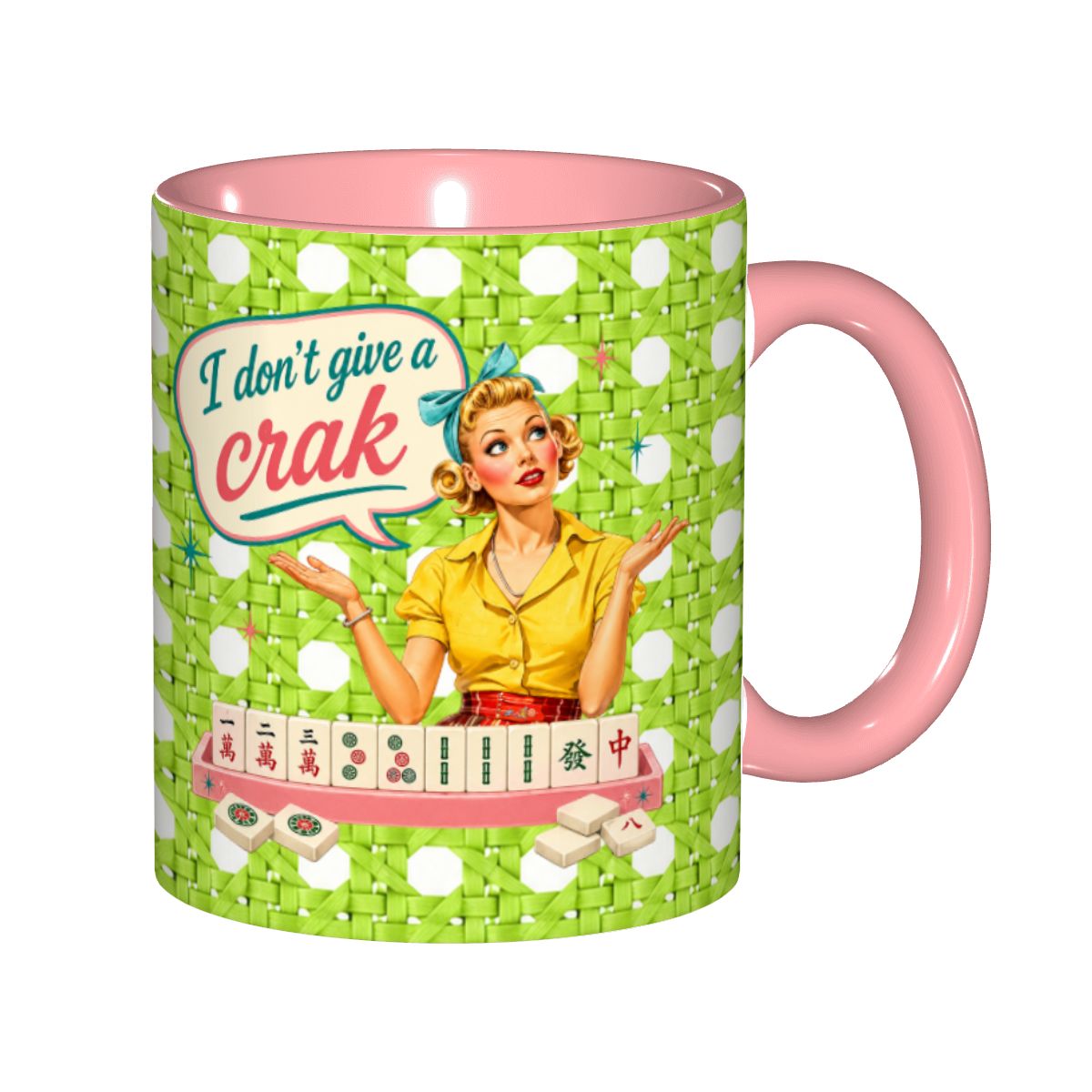 Funny Mahjong Mug, I Don't Give A Crak Mahjong Gift
