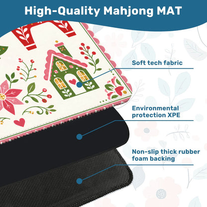 Scandinavian Christmas Whimsiscal Mahjong Holiday Mat