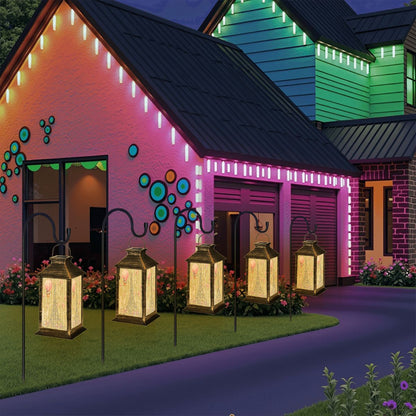 The French Connection Indoor Outdoor Garden Solar Lantern - Splash of Color Co.