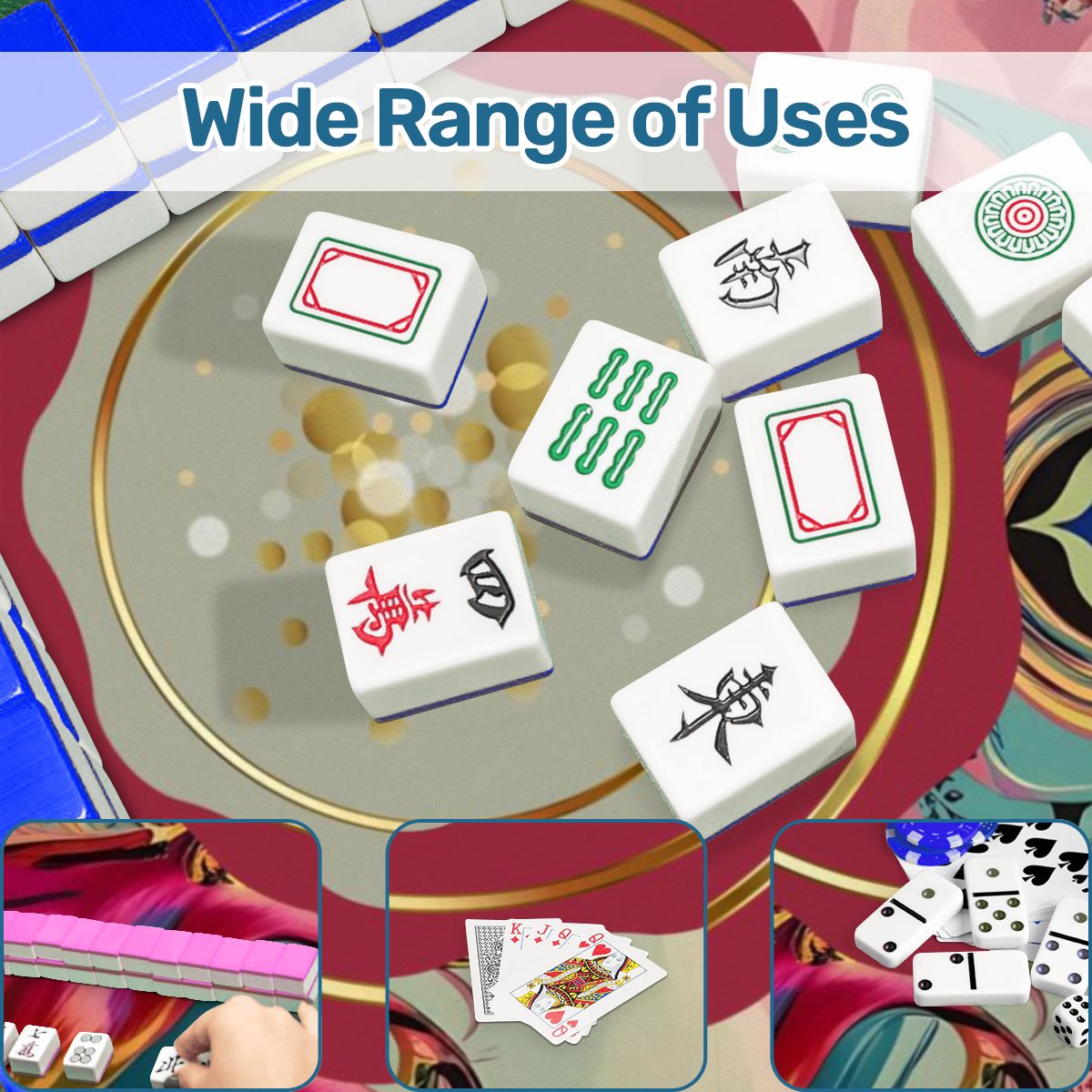 Bohemian Bejeweled Scalloped Mahjong Mat