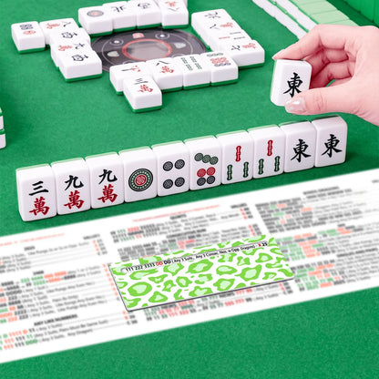 Lime Green Cheetah Print Mahjong Line Reader 4 Pack
