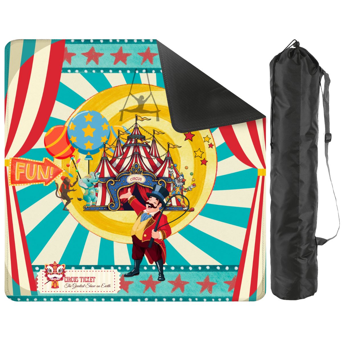 Send In The Clowns Circus Show Mahjong Mat