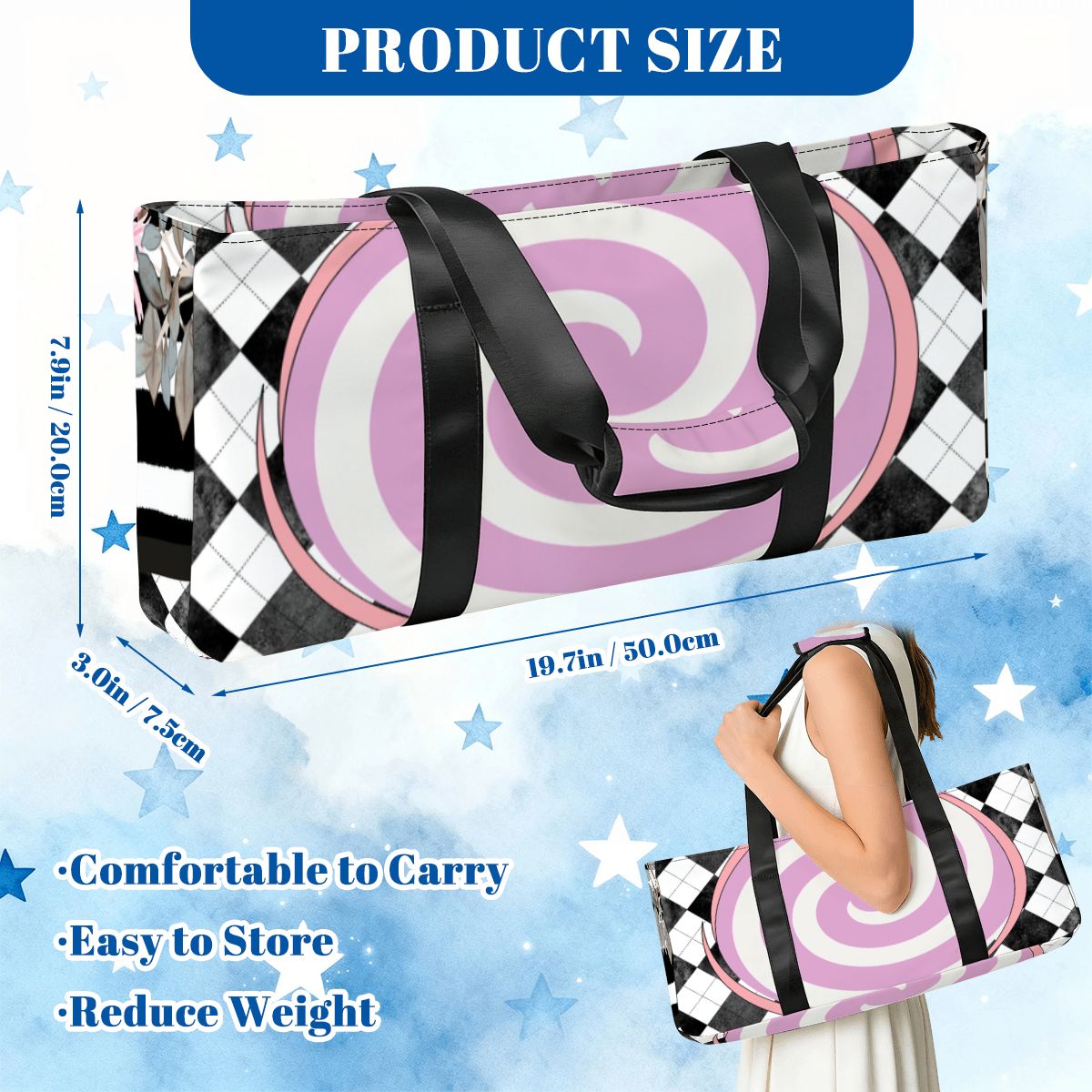 Harlequin Romance Tile And Rack Bundle Mahjong Bag Set - Splash of Color Co.