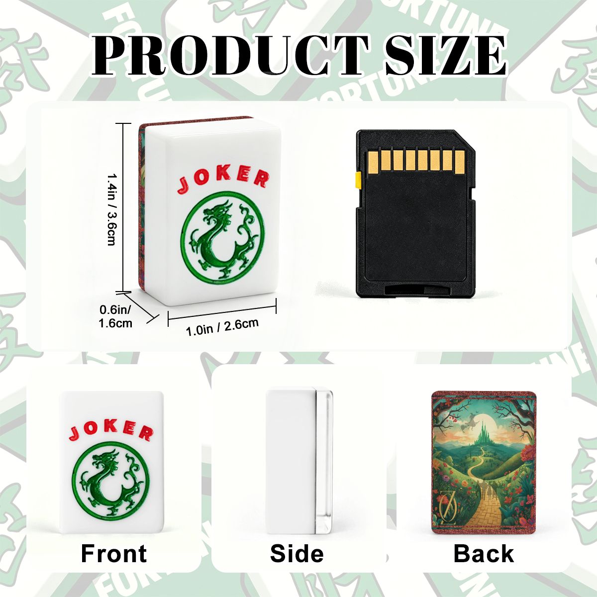 Off To See The Wizard Magical Oz Themed American Mahjong Tiles With Carry Case - Splash of Color Co.