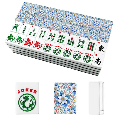 Tobacco Leaf American Mahjong Tiles And Carry Bag Set - Splash Of Mahj And Color Co.