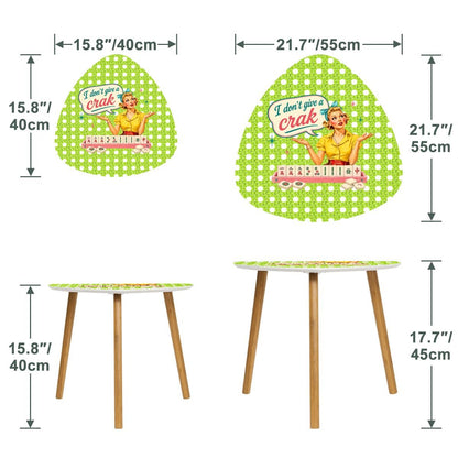 Funny Mahjong Nesting Tables, I Don't Give A Crak - Splash Of Mahj And Color Co.