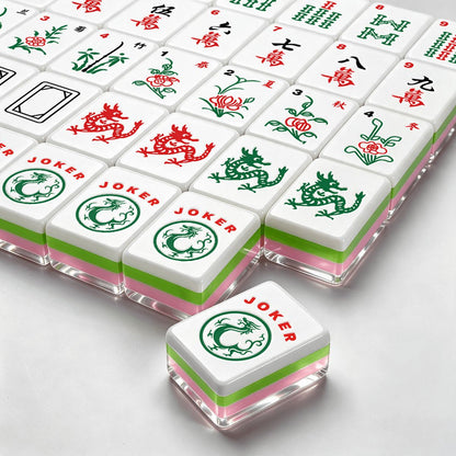 Christmas Nutcracker Holiday ENGRAVED 4 Layer American Mahjong Tiles Set With Carry Case - Splash Of Mahj And Color Co.