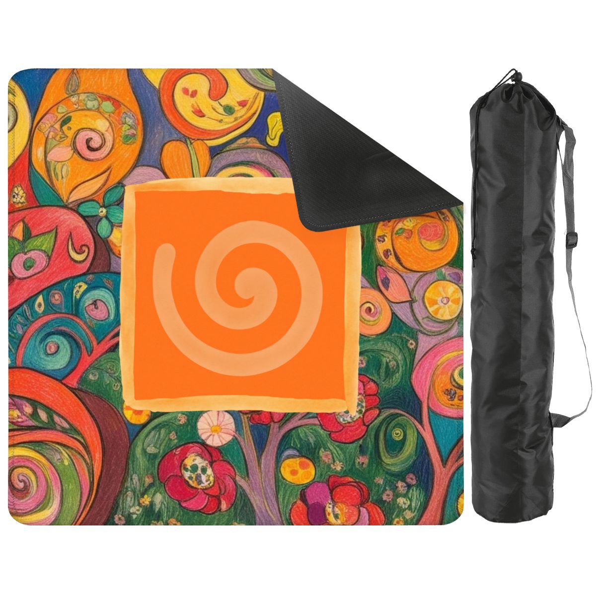 Klimt Watercolor Abstract Designed Mahjong Mat - Splash Of Mahj And Color Co.
