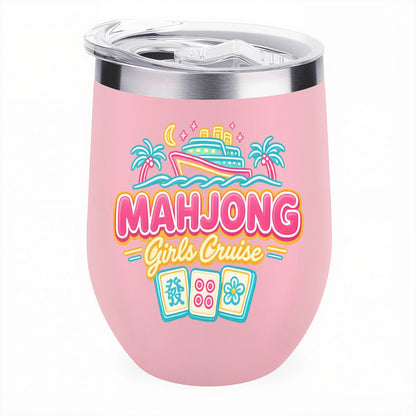 Mahjong Girls Cruise Egg - Shaped Tumbler - Splash of Color Co.