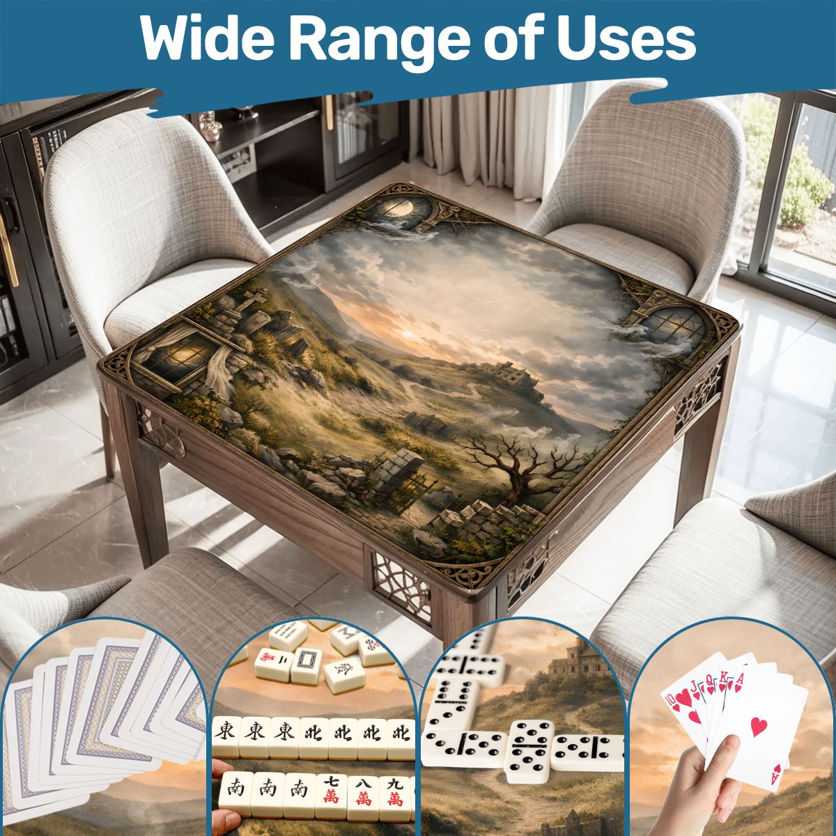 Specters Of The Moors Wuthering Heights Mahjong Mat - Splash of Color Co.