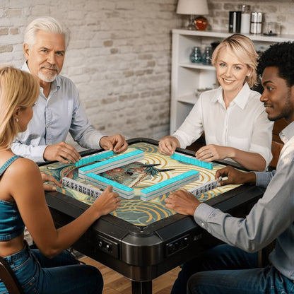 Year of The Firehorse, Lunar Year Boho Mahjong Mat - Splash of Color Co.