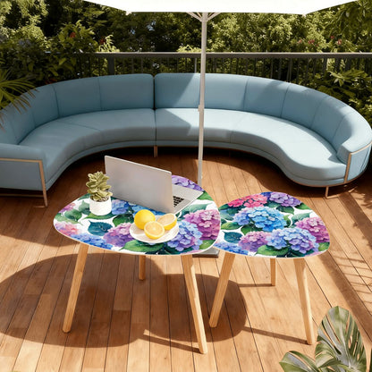 Hydrangea Garden Room Modern Nesting Tables - Splash of Color Co.