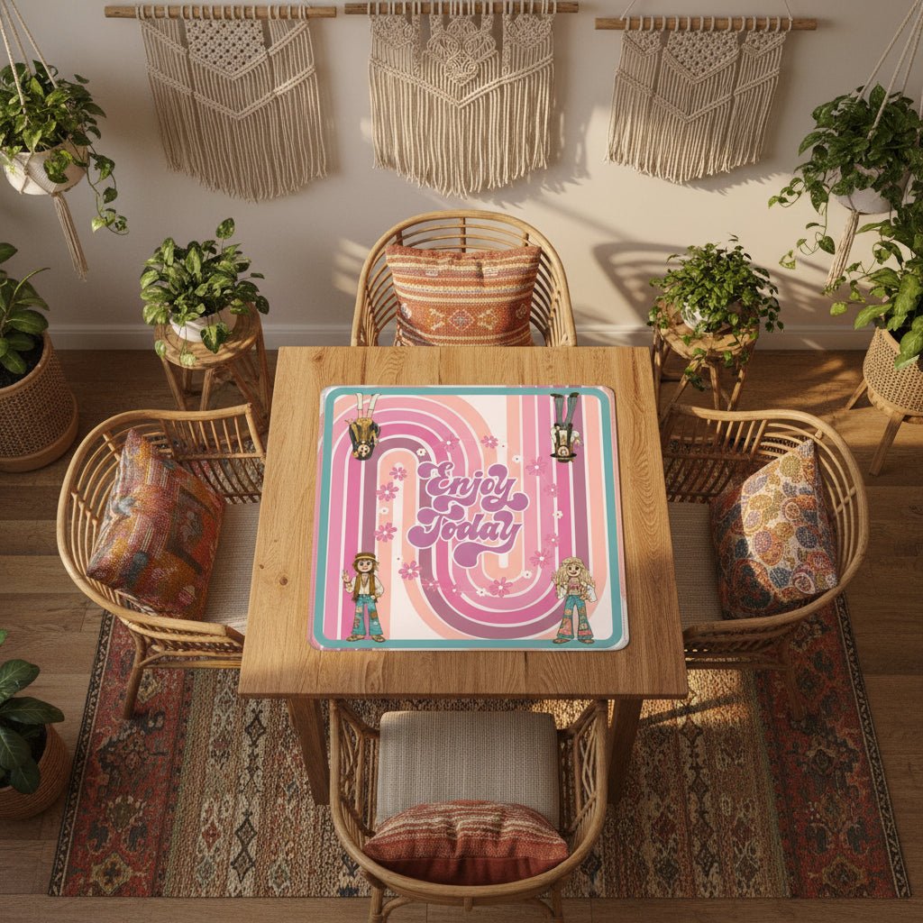 Child Of The 60's Mahjong Mat - Splash of Color Co.