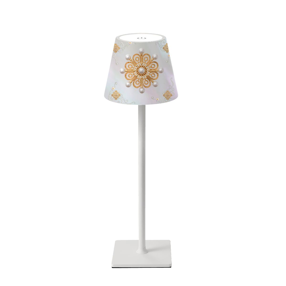 Mother Of Pearl Brooch Elegance LED Cordless Table Lamp