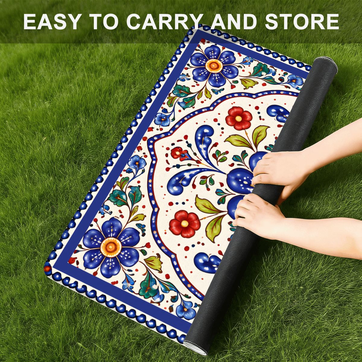 Pottery Porcelain Mini Mahjong Travel Mat - Splash Of Mahj And Color Co.