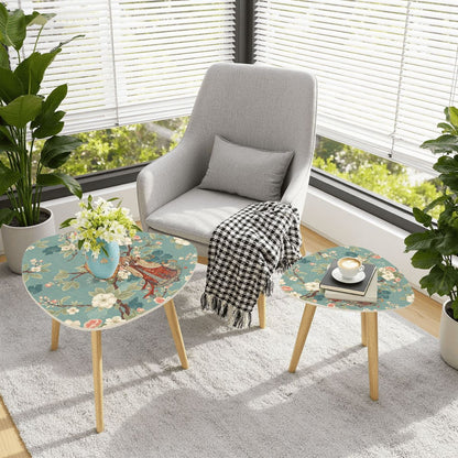 Asian Blossom Chinoiserie Modern Nesting Tables - Splash of Color Co.