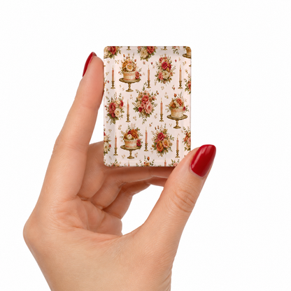 Victorian Birthday Cake And Candles American Mahjong Tiles And Carry Case