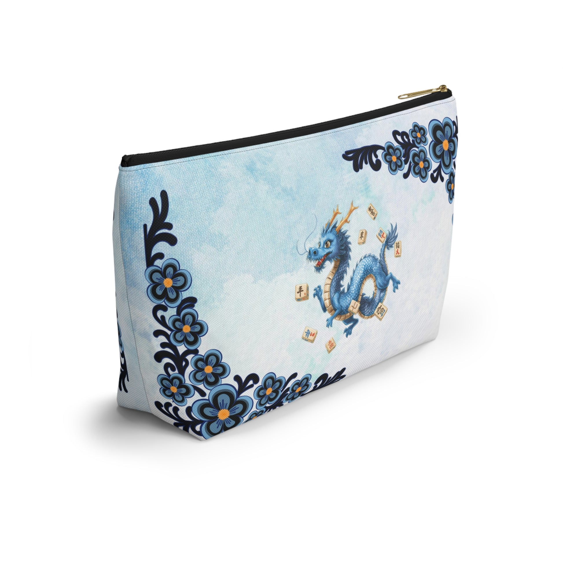 Mahj On The Run Mahjong Dragon Mini Travel Accessory Pouch - Splash of Color Co.