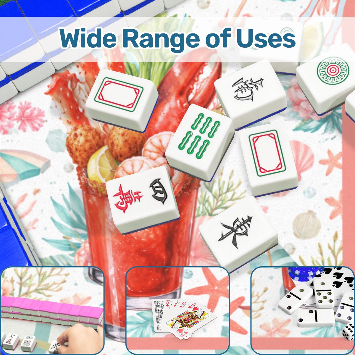 The Charleston Darling Blood Mary Mahjong Mat - Splash of Color Co.