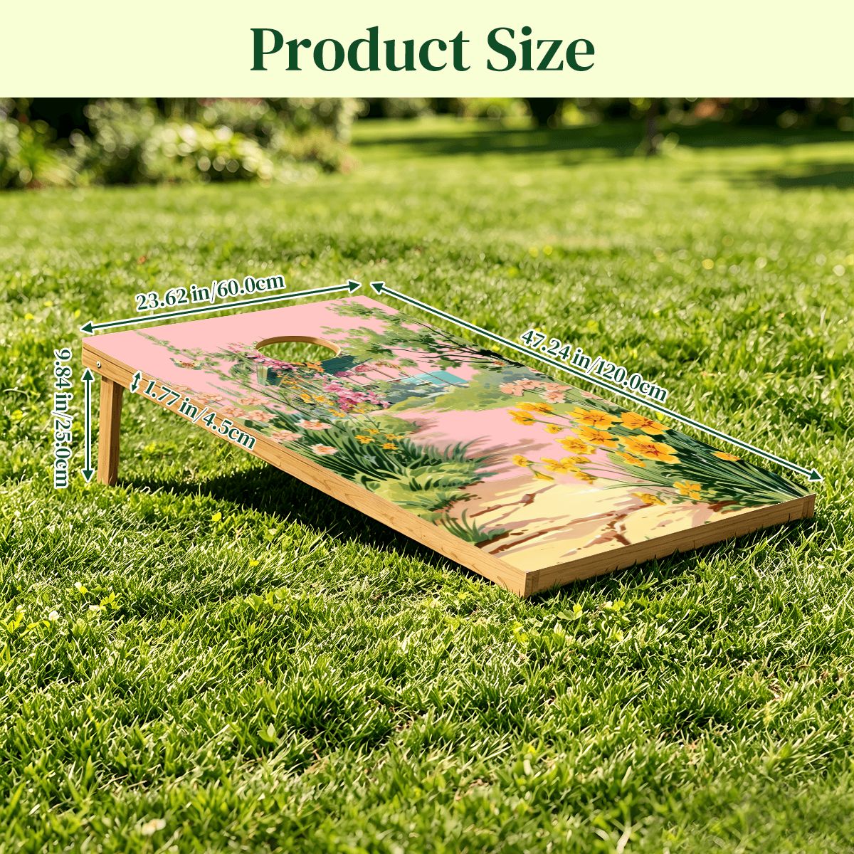 Old World Deco Beach House Cornhole Set 1Pcs