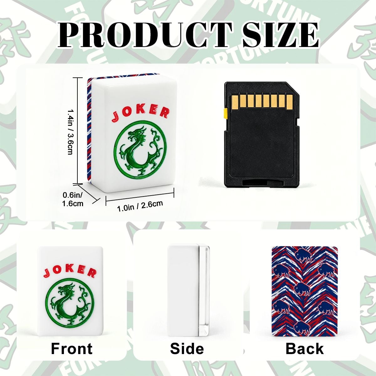 Buffalo Football Fans American Mahjong Tiles And Carry Case