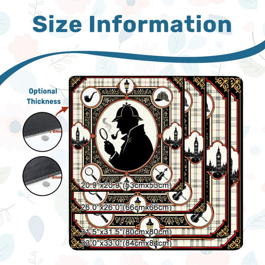 Sherlock Holmes Mahjong Mat - Splash Of Mahj And Color Co.
