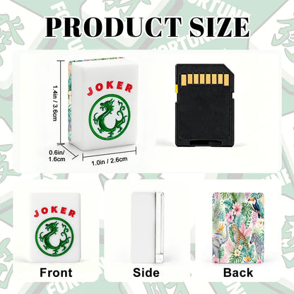 Jungle Love Traditional American Mahjong Tiles And Carry Case - Splash Of Mahj And Color Co.