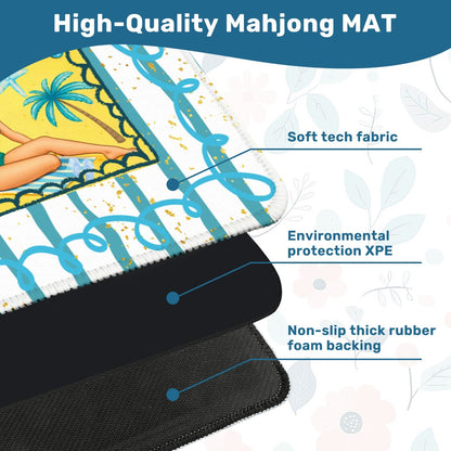 Palm Coast Pinups Mahjong Mat - Splash of Color Co.