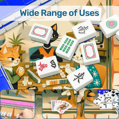 Modcentric Nostalgic Kitty Cats Modern Mahjong Mat - Splash of Color Co.