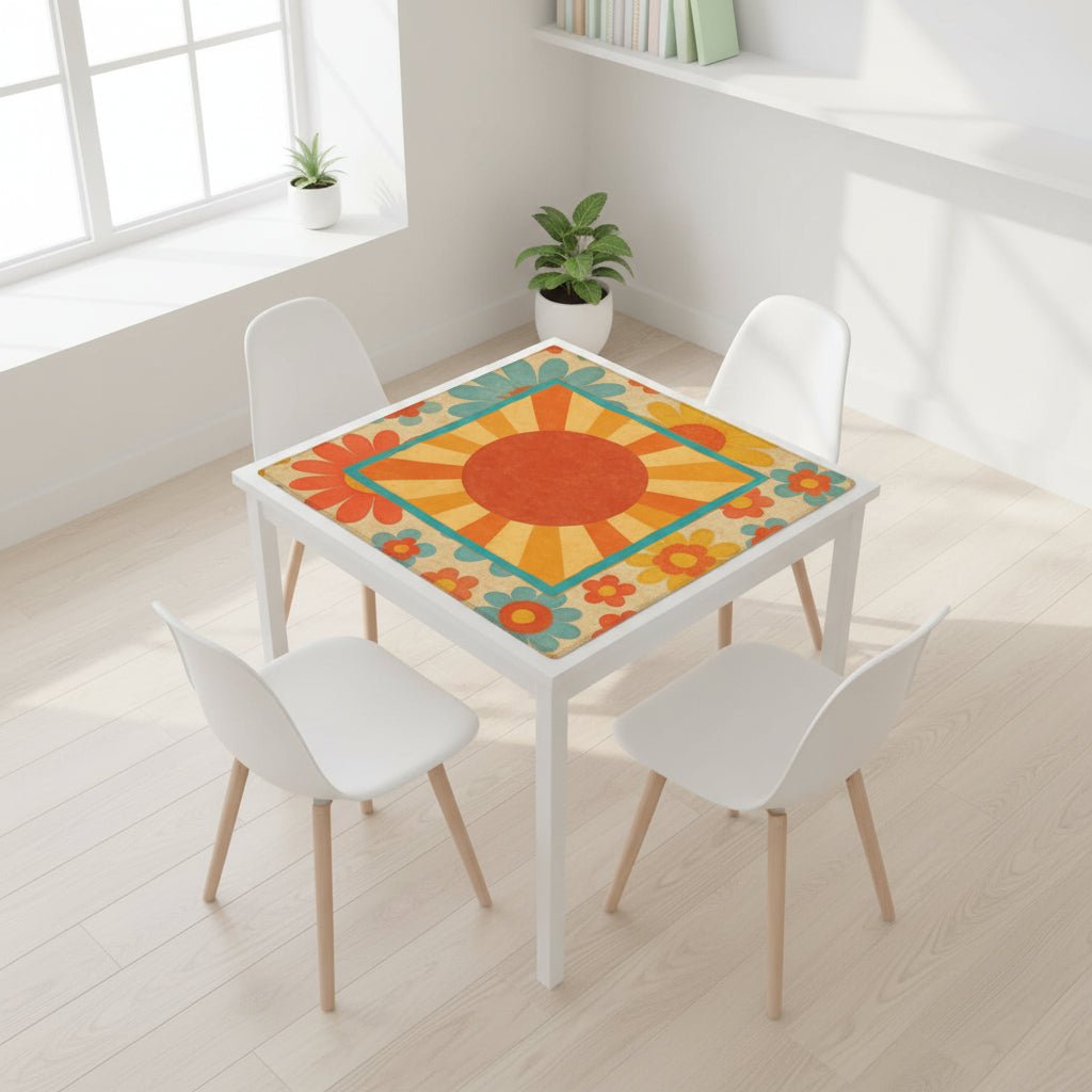 Moderncentric Here Comes The Sun Mahjong Mat - Splash of Color Co.