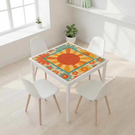 Moderncentric Here Comes The Sun Mahjong Mat - Splash of Color Co.