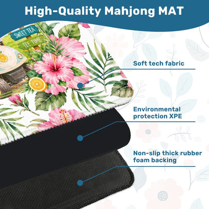 See Ya Later Alligator Florida Sunshine Mahjong Mat - Splash Of Mahj And Color Co.