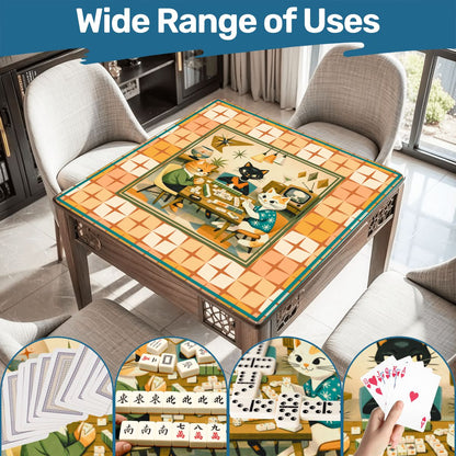 Modcentric Nostalgic Kitty Cats Modern Mahjong Mat - Splash of Color Co.