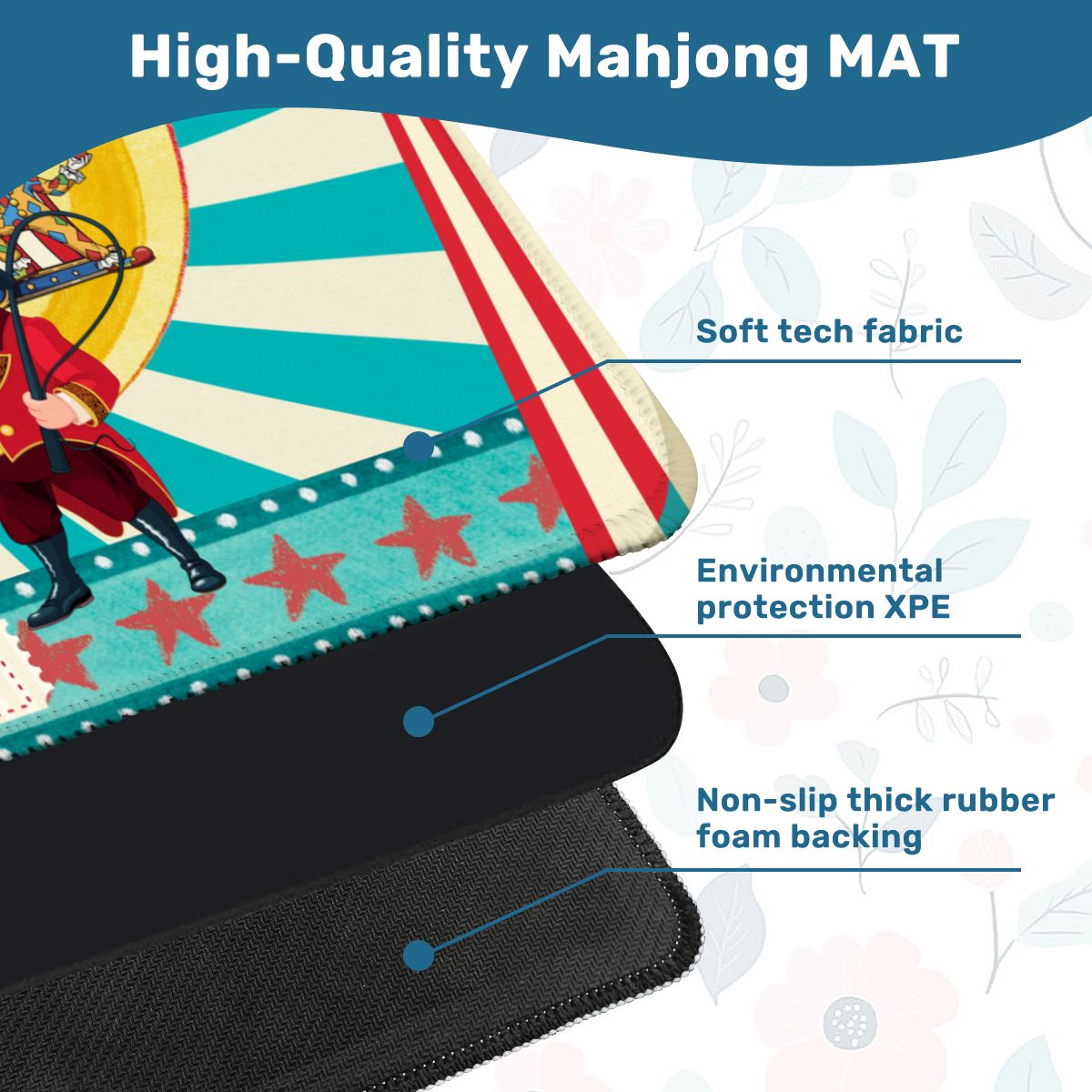 Send In The Clowns Circus Show Mahjong Mat