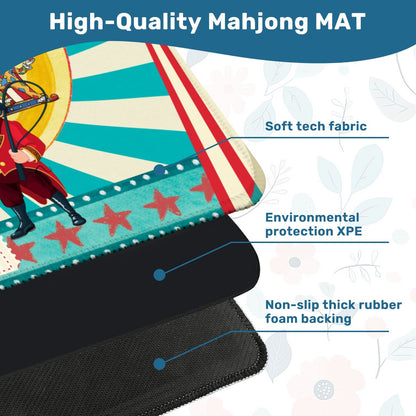 Send In The Clowns Circus Show Mahjong Mat