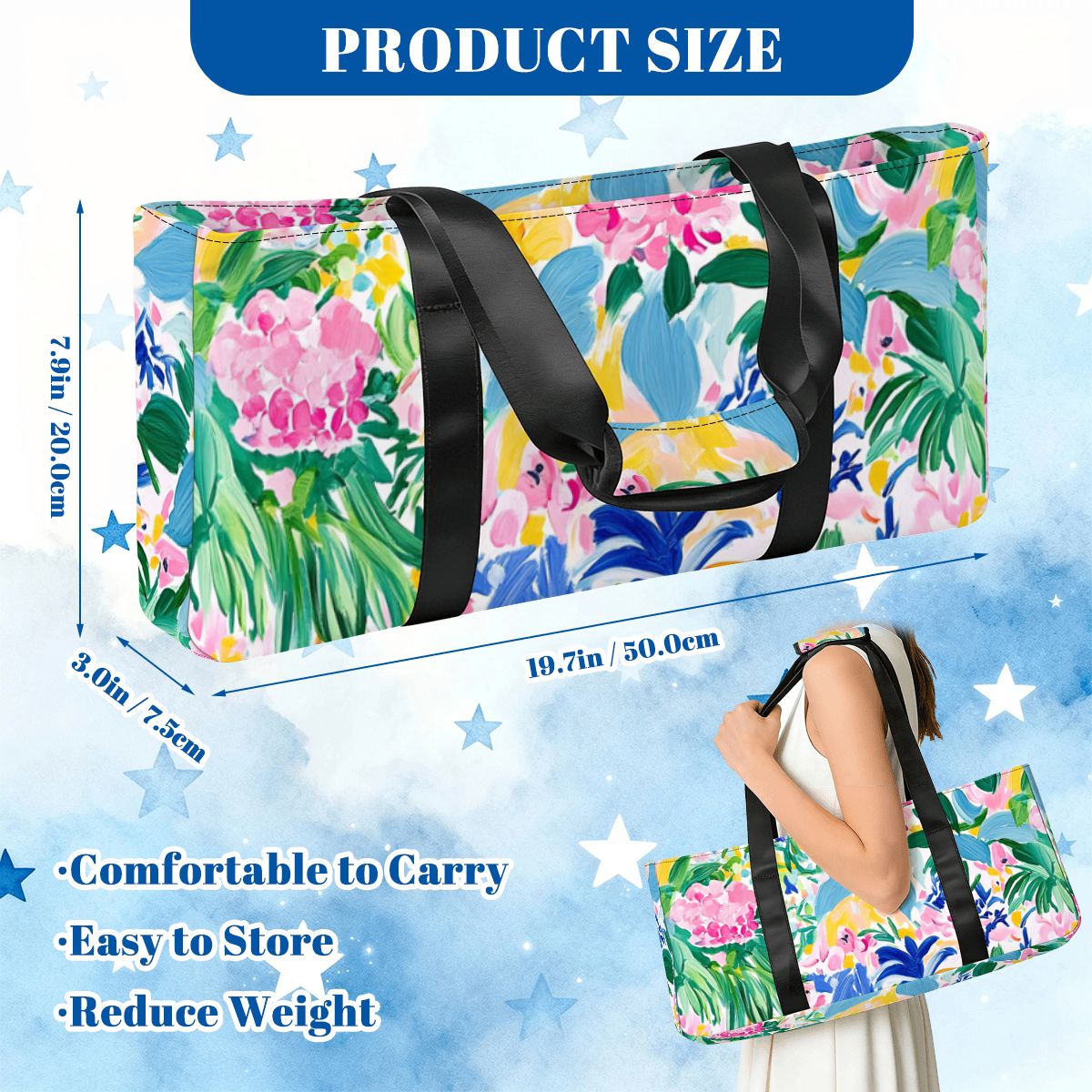 Preppy Watercolor Chinoiserie Designed Mahjong Bag Set - Splash of Color Co.