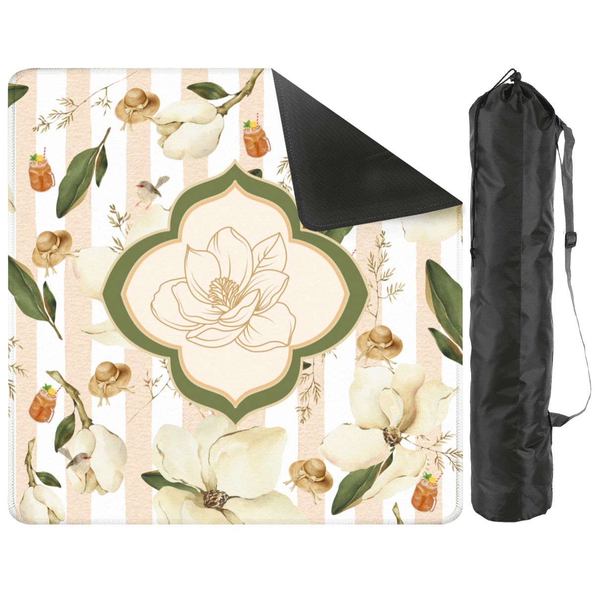 Southern Magnolias And Sweet Tea Charleston South Carolina Mahjong Mat - Splash of Color Co.