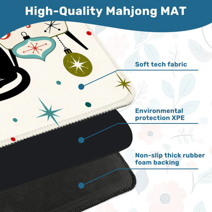 Tis The Season Grumpy Cat Christmas Mahjong Mat - Splash Of Mahj And Color Co.