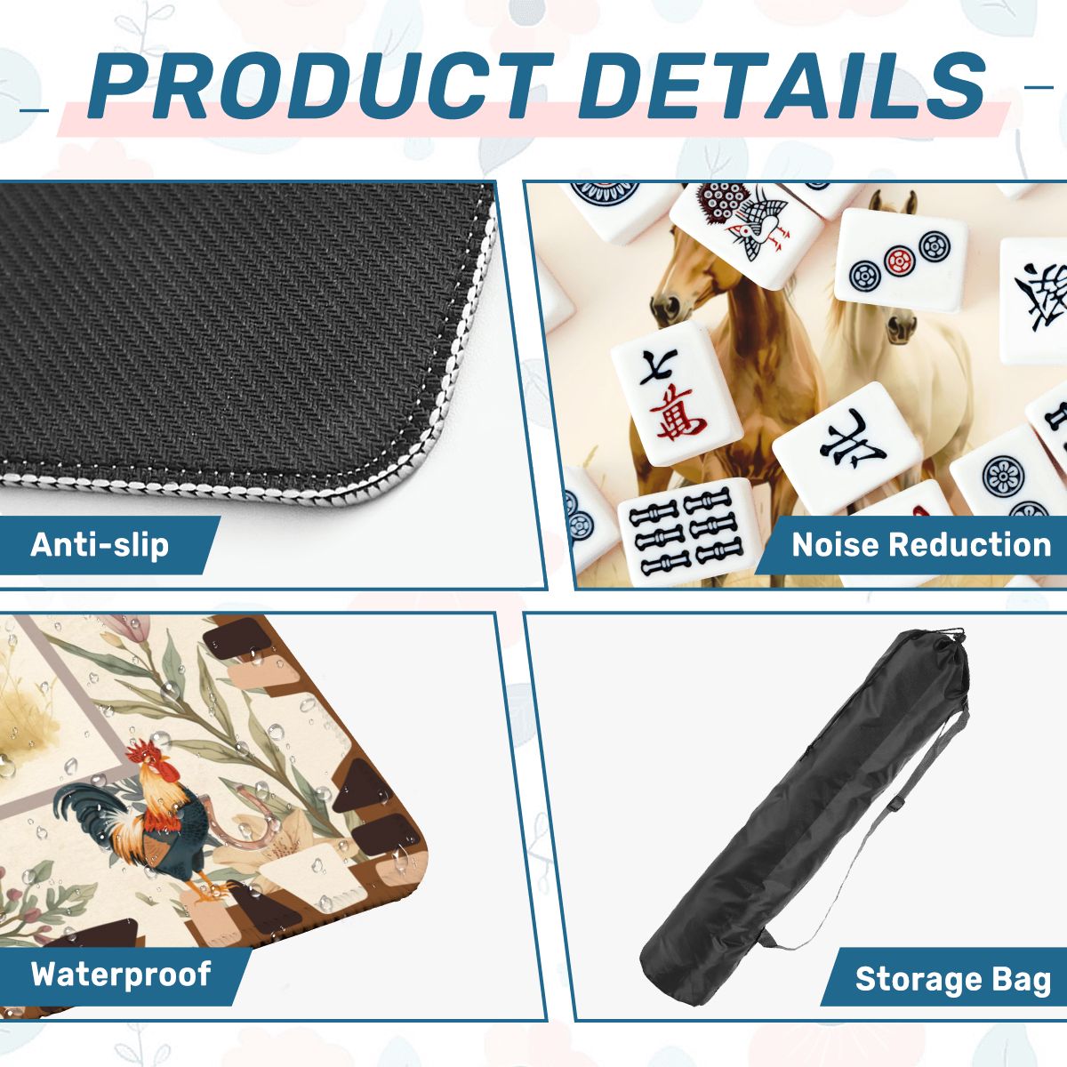 The Equestrian Mahjong Mat - Splash of Color Co.