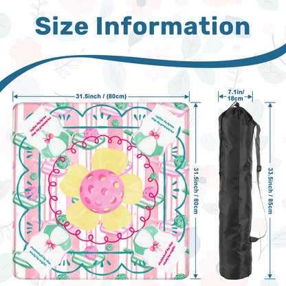 Pickleball By Day, Mahj By Night, Whimsical Fun Mahjong Mat - Splash of Color Co.