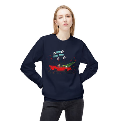 Nostalgic Mahjong Funny Vintage Designed  Christmas Crewneck Sweatshirt, Cozy Christmas Sweater For Mahj Lover