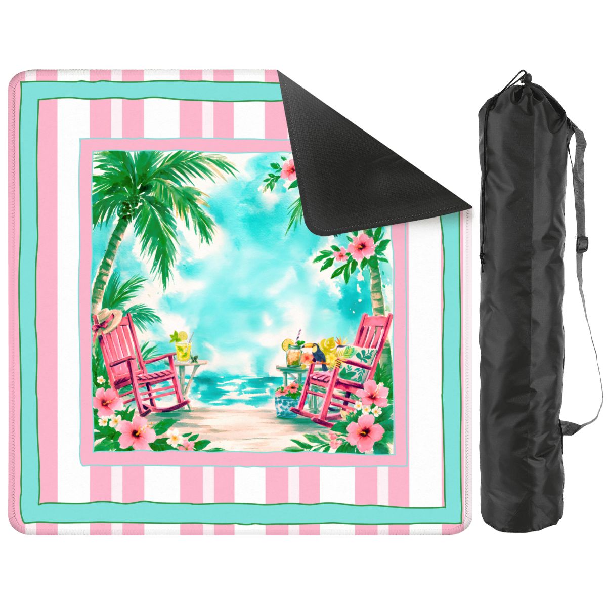Southern Charm Beach House Mahjong Mat - Splash of Color Co.