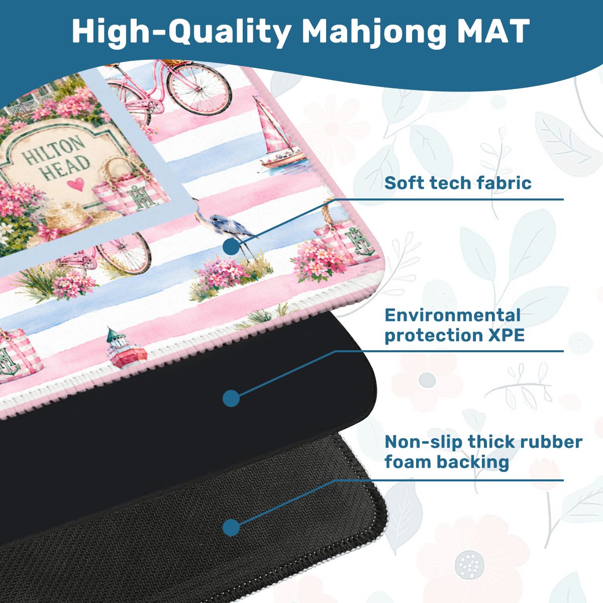 Hilton Head South Carolina Mahjong Mat Coastal Vibes