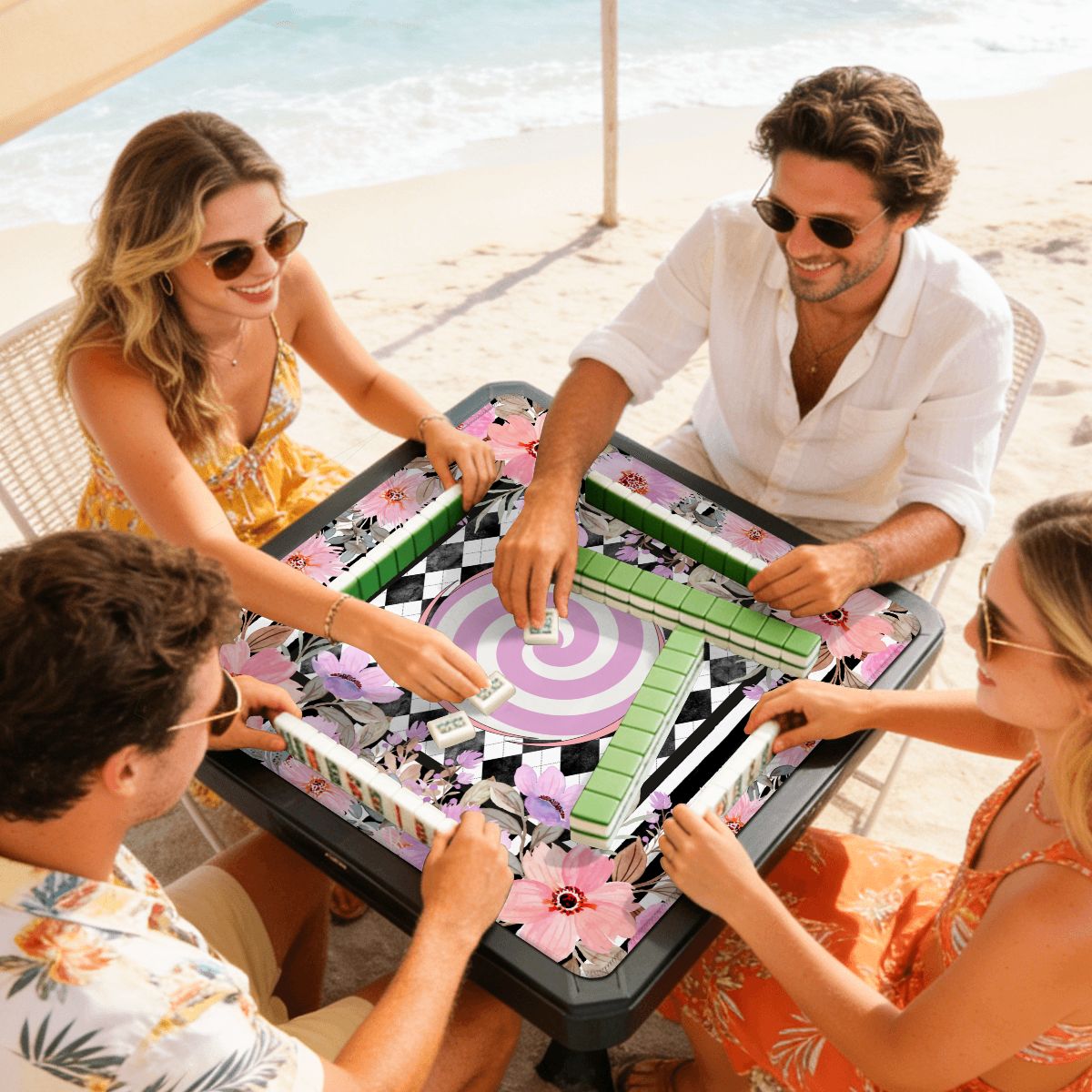 Harlequin Romance Mini Mahjong Mat - Splash of Color Co.