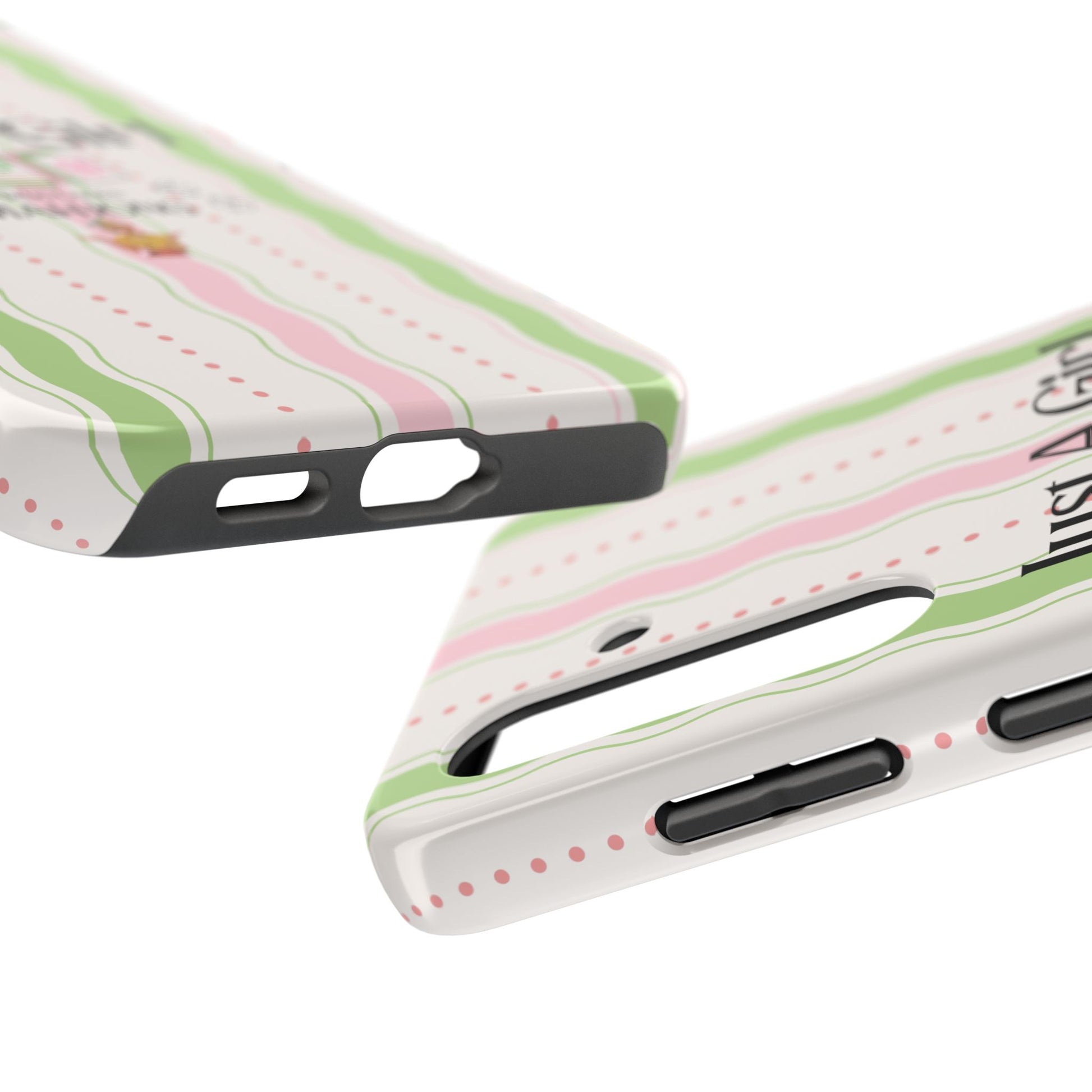 Just A Girl Who Loves Mahjong Phone Case | Mahjong Tiles Pattern - Splash of Color Co.