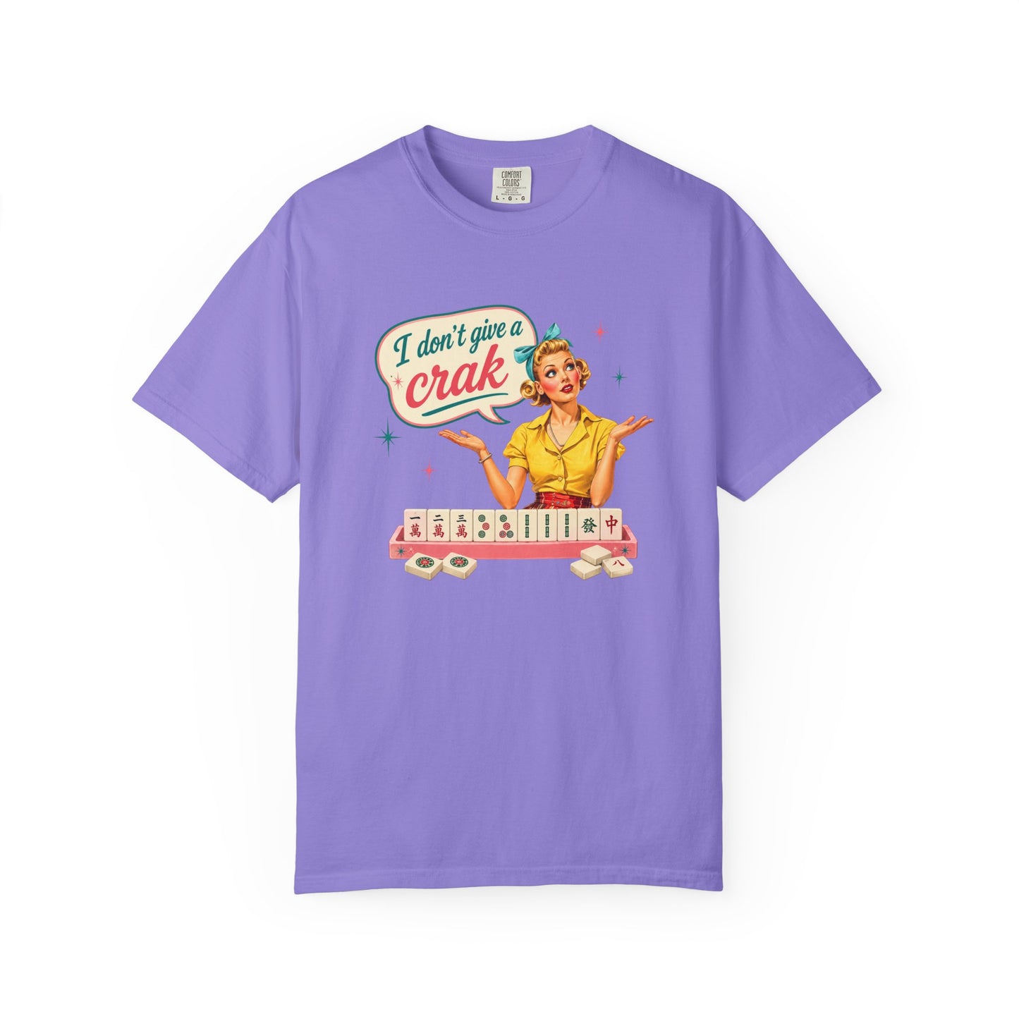 I Don’t Give a Crak Funny Mahjong T-Shirt