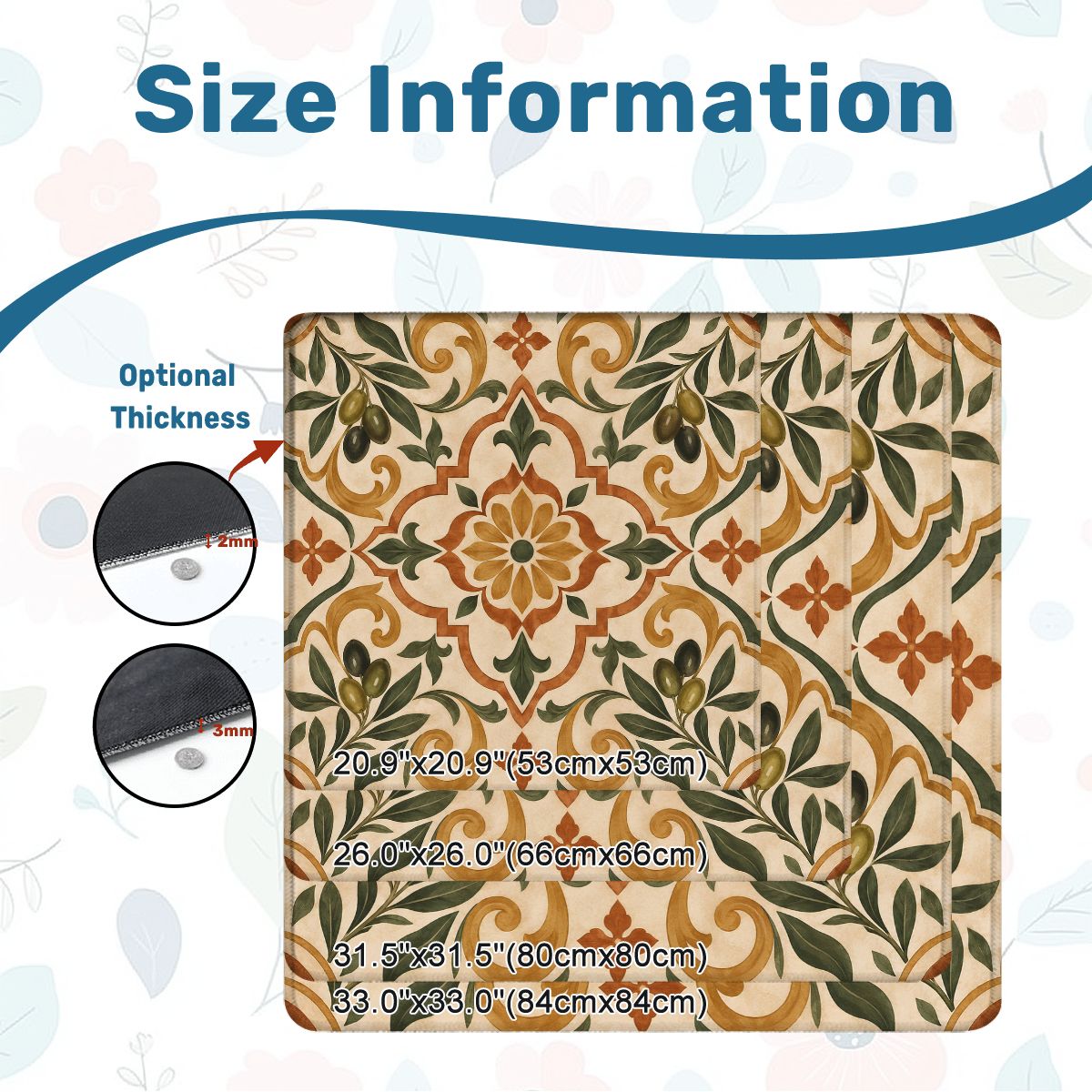 Old World Tuscan Mediterranean Charm Mahjong Mat - Splash Of Mahj And Color Co.