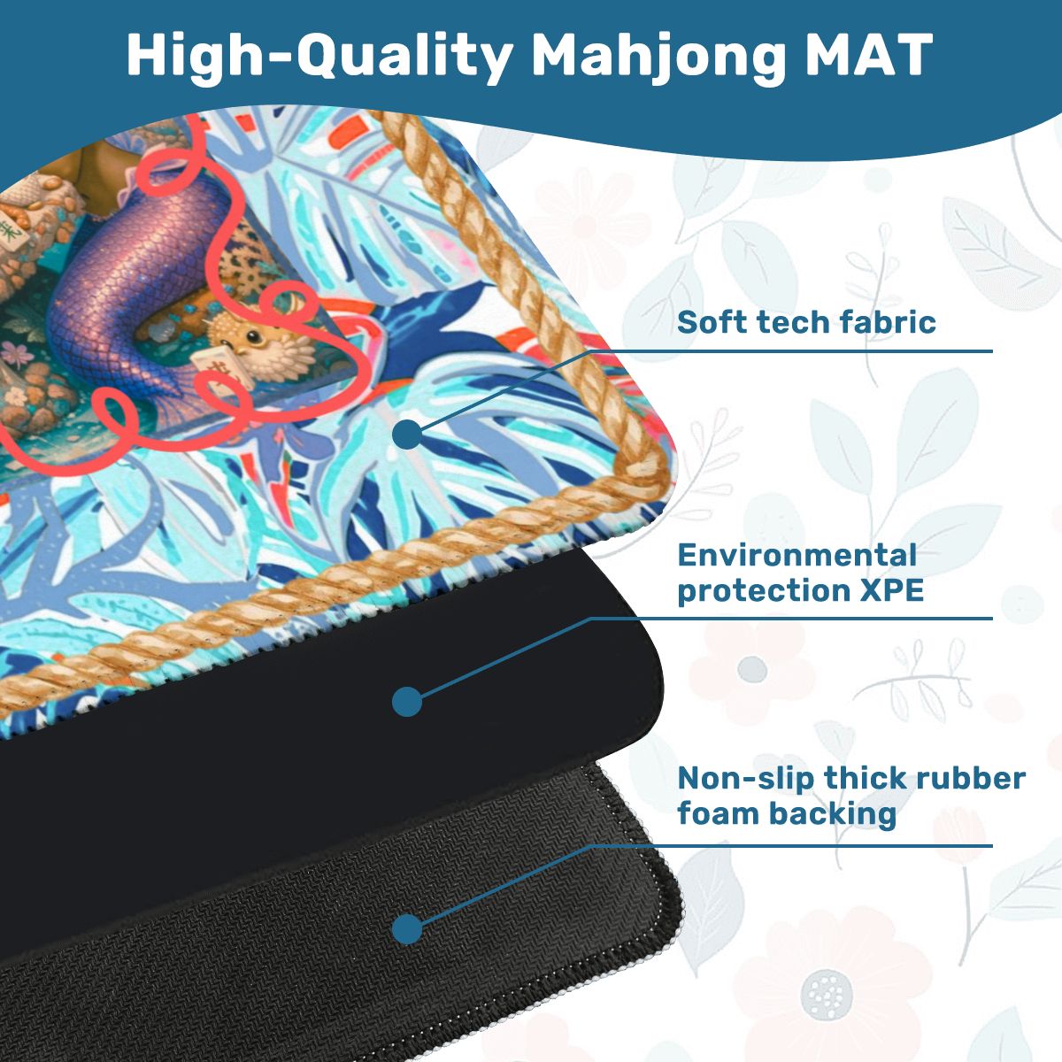 Mahjong Mermaids Mat - Splash of Color Co.