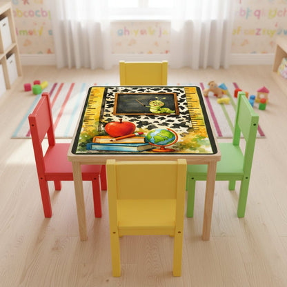 Lucky Schoolhouse Teacher Mahjong Mat, Watercolor Designed With Whimsy - Splash of Color Co.