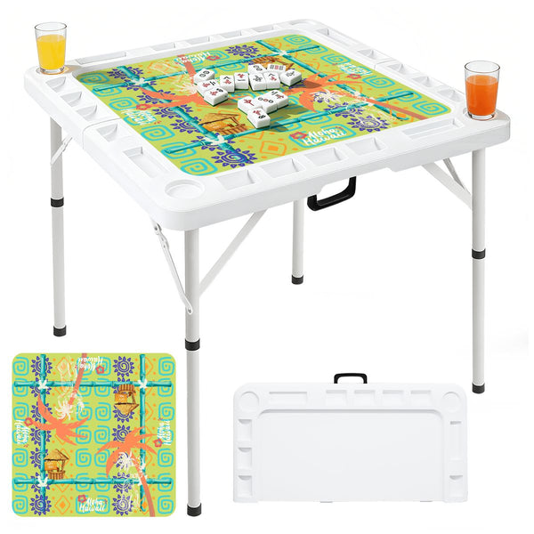 Aloha Mahjong Mini Mahj Mat And Foldable Mahjong Table - Splash of Color Co.